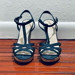 Jessica Simpson Dark Denim Wedges